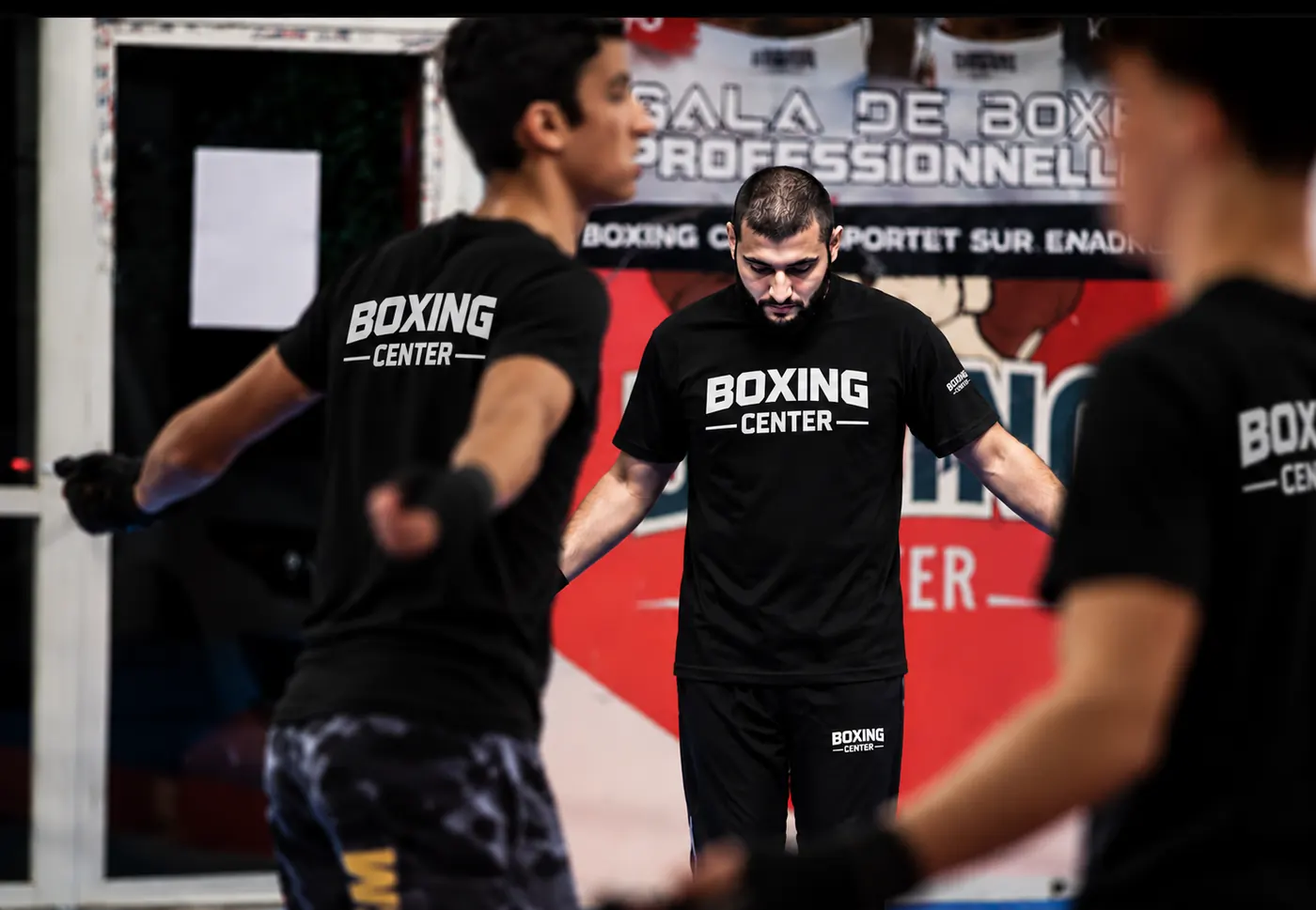 Athlètes du Boxing Center en séance d'entraînement